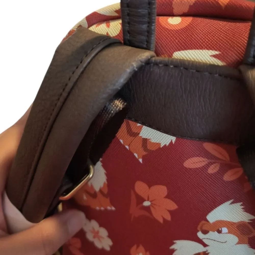 Loungefly Pokémon Growlithe Floral Allover Print Mini Backpack
